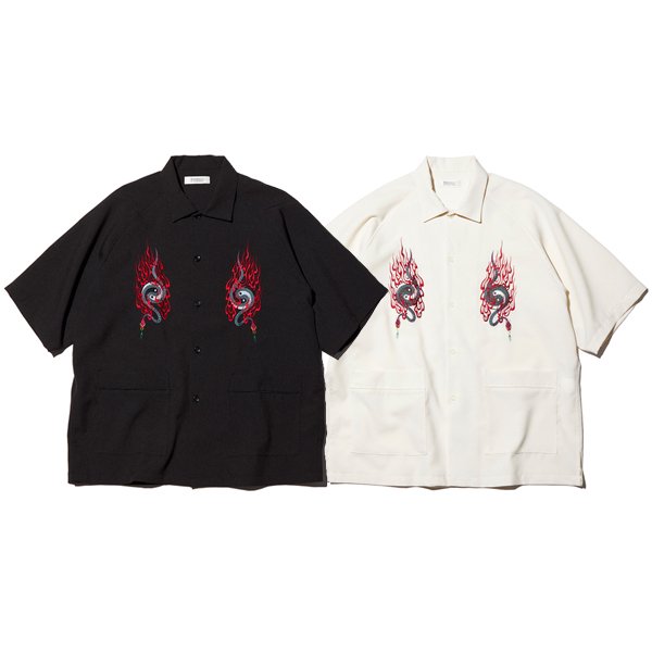 RADIALL YING YANG - OPEN COLLARED SHIRT S/S