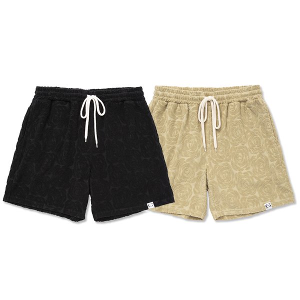 CALEE】ROSE PATTERN PILE JACQUARD SHORTS【ショーツ】 - ONE'S FORTE