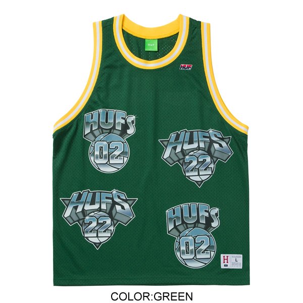 【HUF】HUFS BASKETBALL JERSEY【バスケットボールシャツ】 - ONE'S FORTE | ONLINE STORE