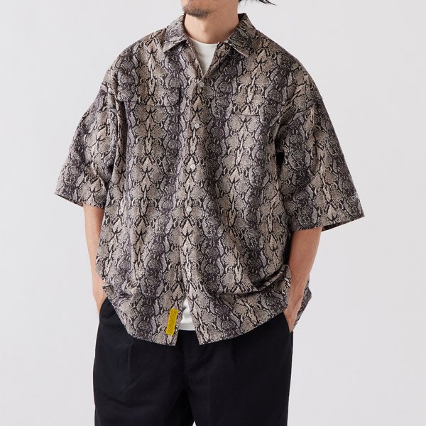 FAT】PYTHON S/S SHIRTS【ビックシルエットシャツ】 - ONE'S FORTE 