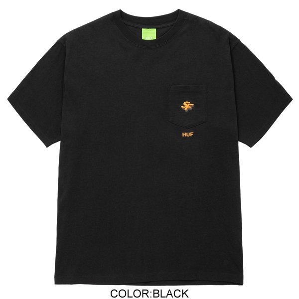 huf 迷彩 クリアランス ポケットtシャツ