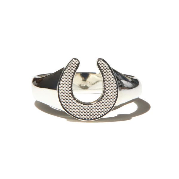 RADIALL HORSESHOE - PINKY RING / SILVER