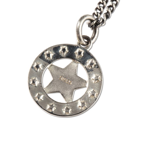 CALEE SILVER STAR CONCHO NECKLACE