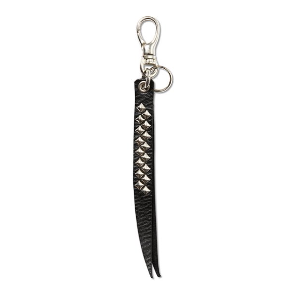 CALEE】STUDS & EMBOSSING ASSORT LEATHER KEY RING Type E