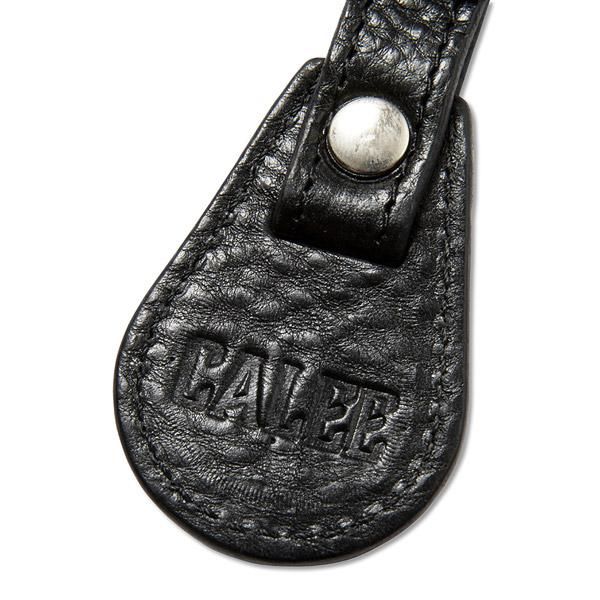 CALEE】STUDS & EMBOSSING ASSORT LEATHER KEY RING Type B