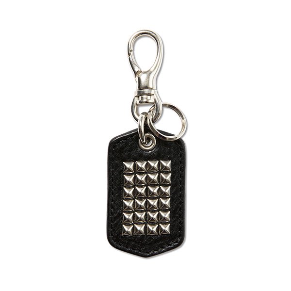 【CALEE 】STUDS & EMBOSSING ASSORT LEATHER KEY RING Type A【キーリング】