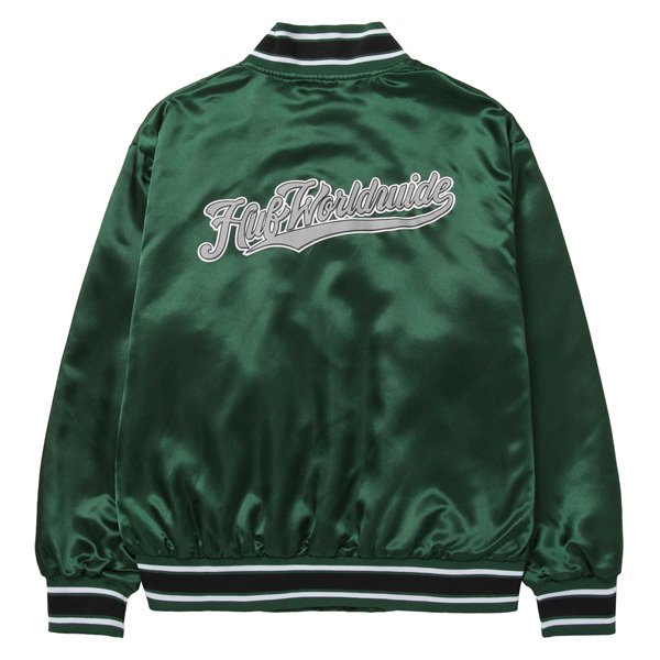 HUF】CRACKERJACK SATIN BASEBALL JACKET【ベースボールジャケット