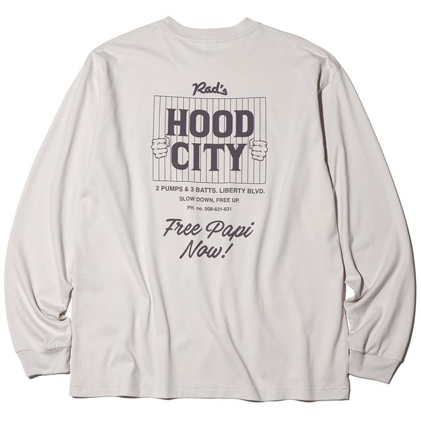 RADIALL/ラディアル】HOOD CITY - CREW NECK T-SHIRT L/S【ロング 