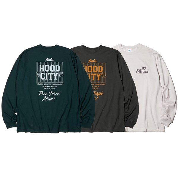 RADIALL⁄ラディアルHOOD CITY - CREW NECK T-SHIRT L⁄SロングスリーブＴシャツ - ONE'S FORTE  | ONLINE STORE