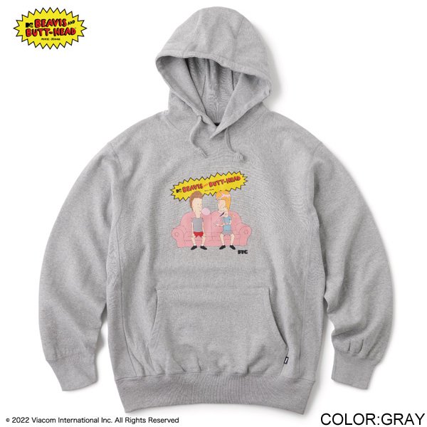 FTC FTC x BEAVIS AND BUTT-HEAD / CHEWING GUM PULLOVER HOODY