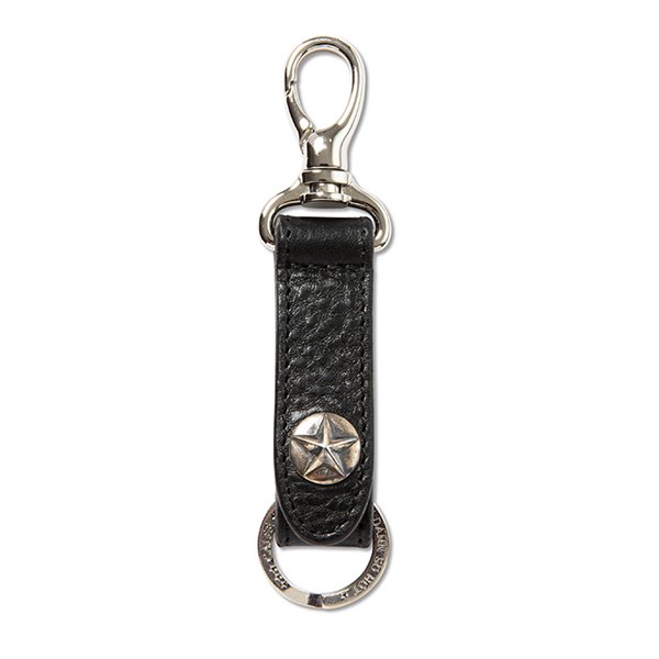 SILVER STAR CONCHO LEATHER KEY RING | スタッズ付きシルバーコンチョレザーキーリング - ONE'S FORTE  | ONLINE STORE