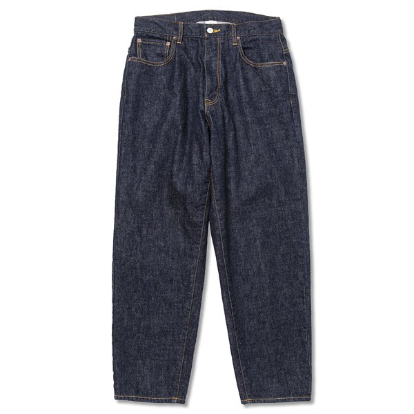 CALEE】VINTAGE REPRODUCT WIDE SILHOUETTE DENIM PANTS - ONE WASH