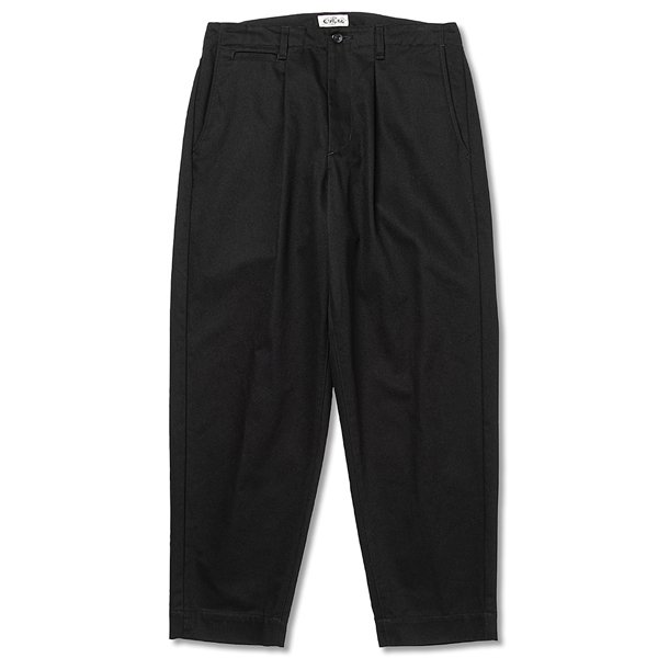 CALEE】VINTAGE TYPE CHINO CLOTH TUCK TROUSERS【チノトラウザー