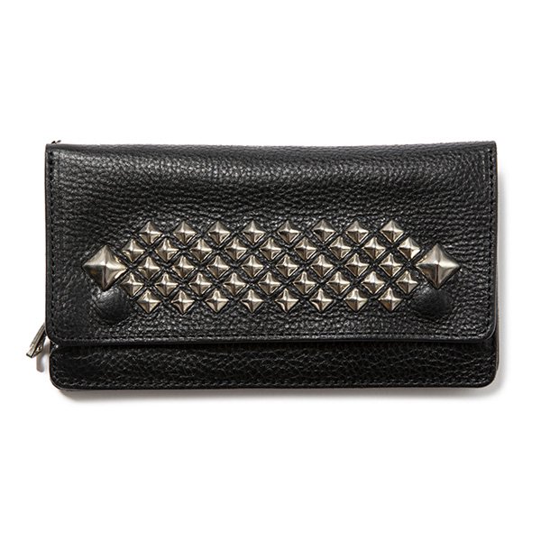 【CALEE 】STUDS LEATHER OLONG WALLET【ウォレット】
