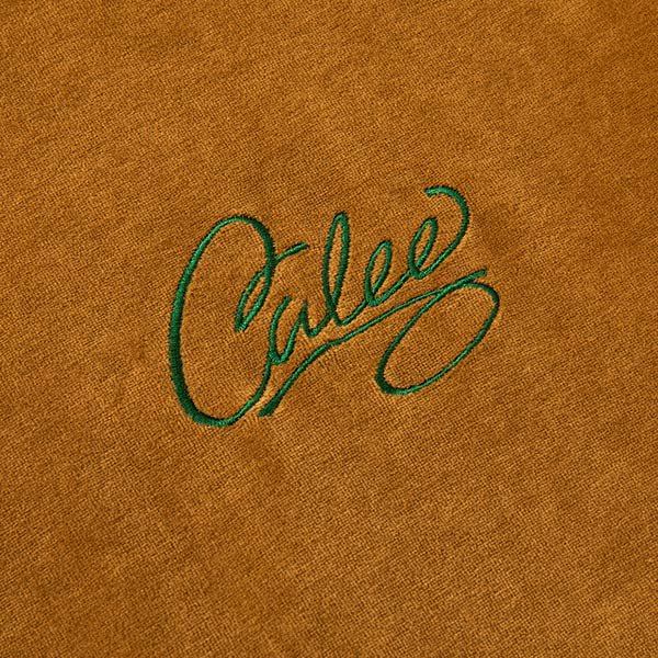 CALEE/キャリー】CALEE LOGO VELOUR WIDE SHILHOUETTE CUTSEW【ベロア