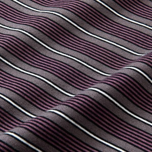 CALEE/キャリー】DROP SHOULDER NARROW PITCH BORDER POLO SHIRT