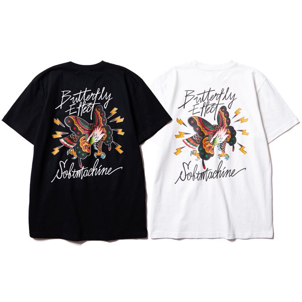 【SOFT MACHINE】BUTTERFLY EFFECT-T S/S T-SHIRTS【ポケTシャツ】