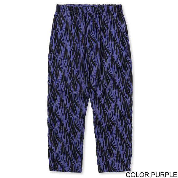 CALEE FEATHER PATTERN EASY TROUSERS