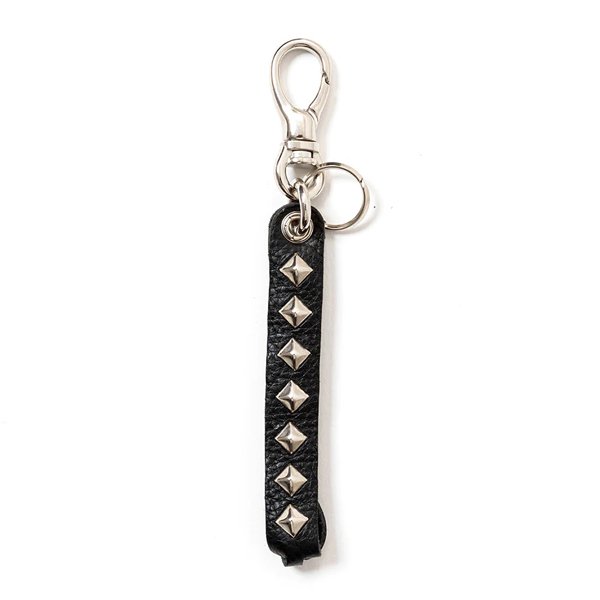 CALEE STUDS LEATHER ASSORT KEY RING -TYPE �- B