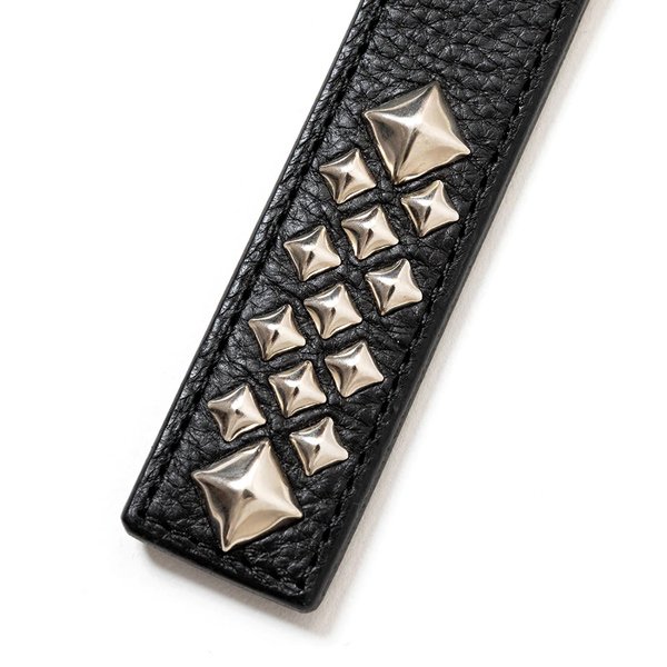 CALEE STUDS LEATHER ASSORT KEY RING -TYPE �- C
