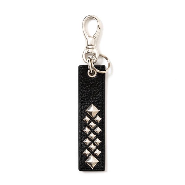 CALEE STUDS LEATHER ASSORT KEY RING -TYPE - Cڥ󥰡