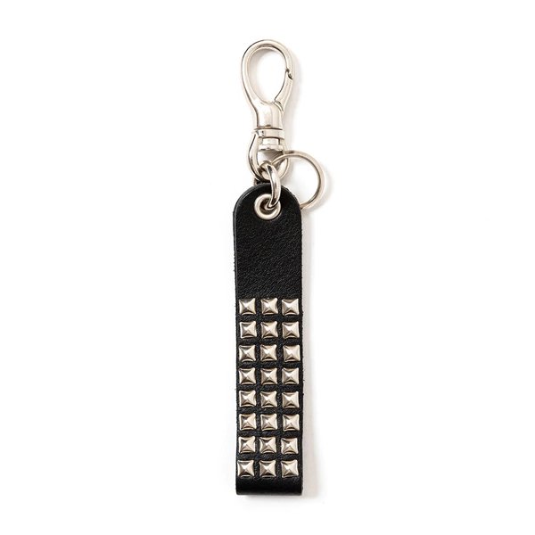 CALEE STUDS LEATHER ASSORT KEY RING -TYPE �- D