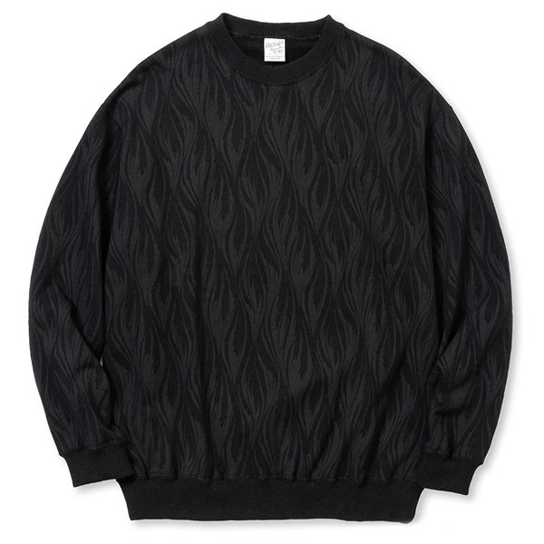 CALEE FEATER PATTERN CREW NECK SW
