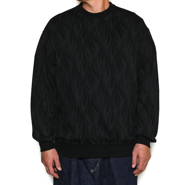 CALEE FEATER PATTERN CREW NECK SW