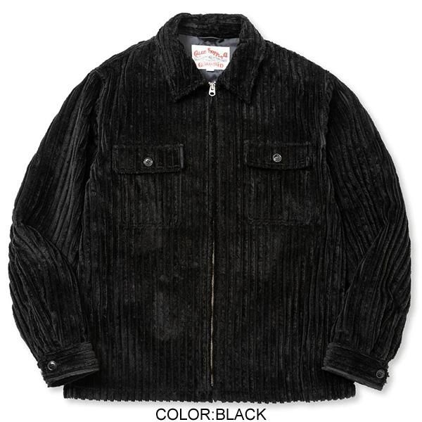 CALEE】JUMBO CORDUROY ZIP SHIRT JACKET【コーデュロイジャケット