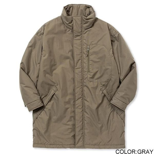 CALEE - TASLAN NYLON PADDED JACKET (BLACK) / スタンドカラー