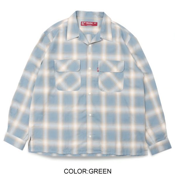 OMBRE CHECK L/S SHIRT | ハイアンドシーク オンブレチェックレーヨンシャツ - ONE'S FORTE | ONLINE  STORE