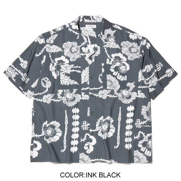 【20SS】RADIALL レーヨンシャツ 薔薇 バラ 総柄 シボレー 20SS】RADIALL レーヨンシャツ 薔薇 バラ 総柄 シボレー