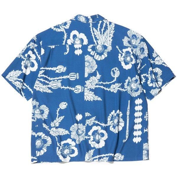 RADIALL VERSIONS - OPEN COLLARED SHIRT S/S | ケシの花柄