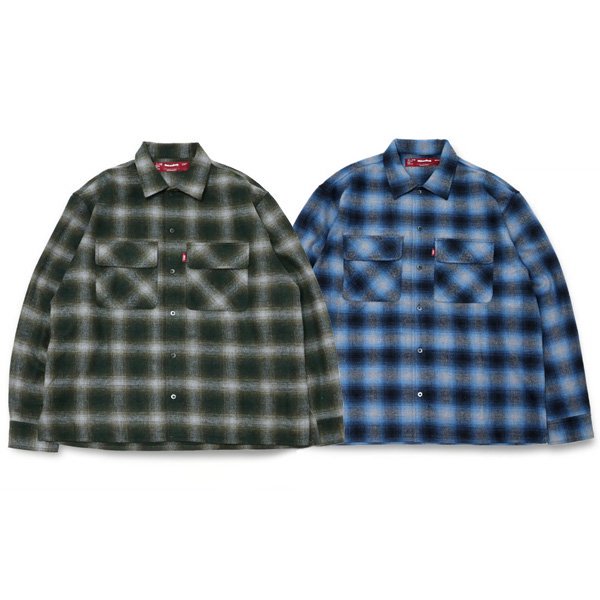 HideandSeekWOOL OMBRE CHECK L/S SHIRTڥ֥åͥ륷ġ