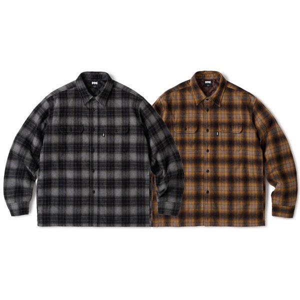 FTCQUILTED LINED PLAID NEL SHIRTڥĥ㥱åȡ