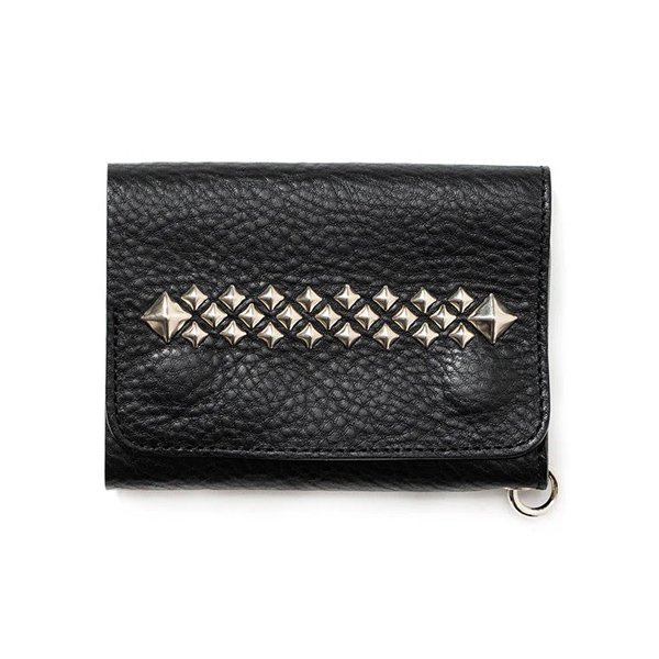 CALEE STUDS LEATHER FLAP HALF WALLETڥϡեåȡ