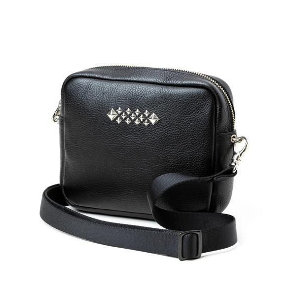 CALEE STUDS LEATHER SHOULDER BAG BOX TYPEڥХå