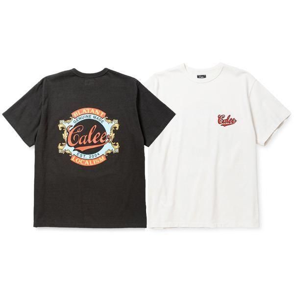 CALEEBINDER NECK B.L EMBLEM LOGO VINTAGE TEE NATURALLY PAINT DESIGNڥХͥåTġ