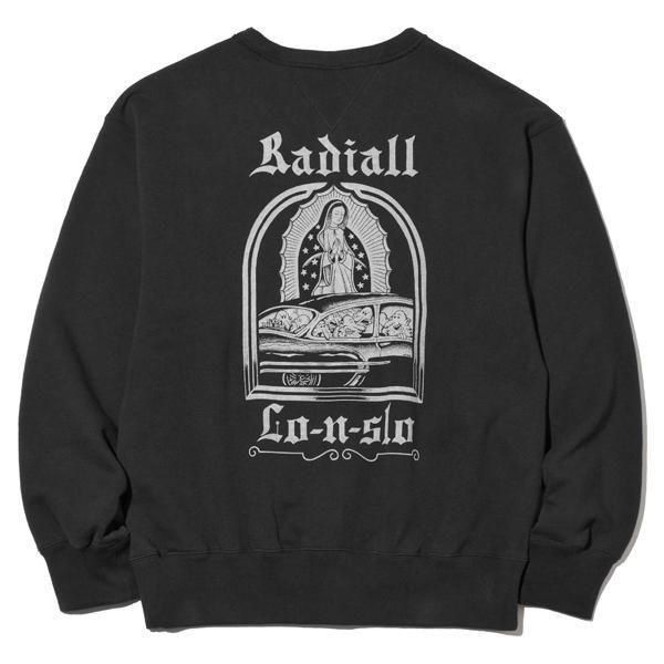 【RADIALL/ラディアル】BOULEVARD - LOOPWHEEL CREW NECK SWEATSHIRT L/S (INK BLACK)【クルーネックスウェット】