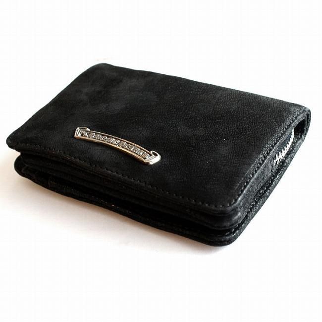 ブラックchrome hearts joey wallet