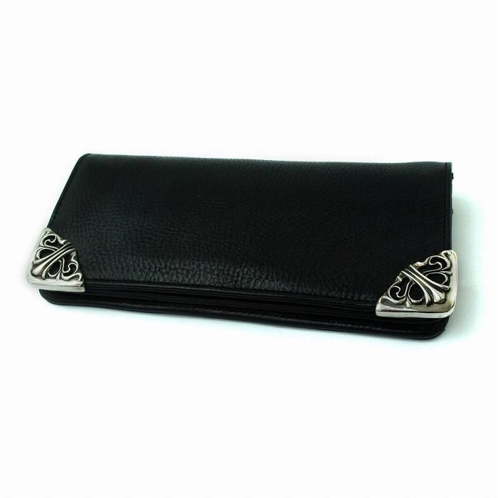 chrome hearts single fold walletレザー