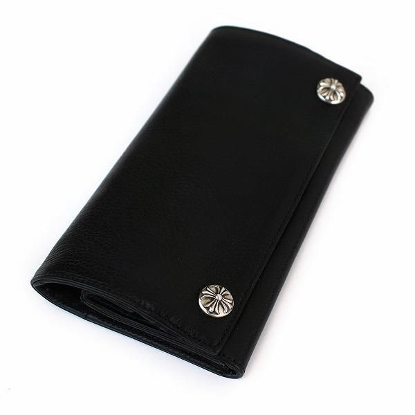 クロムハーツ ロングウォレット クロスボタン フラップ長財布 / CHROME HEARTS long wallet cross button