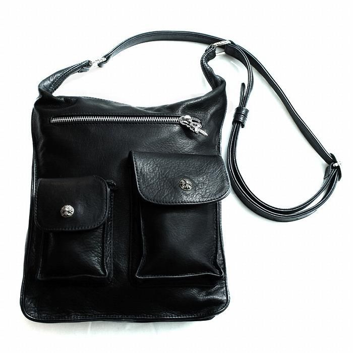 クロムハーツ Ｆ・スリンガー レザー ショルダーバッグ / CHROME HEARTS F-SLINGER shoulder bag