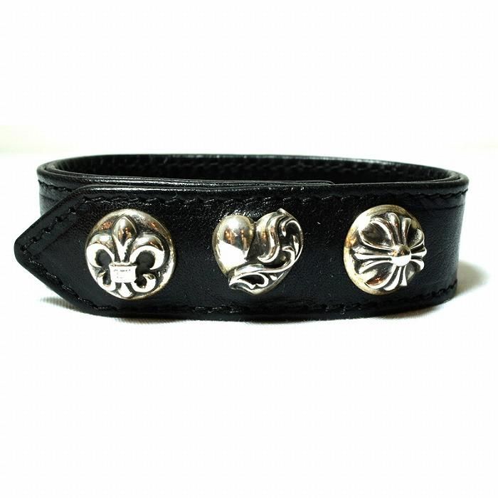 Chrome Hearts(クロムハーツ) レザーブレスレット-