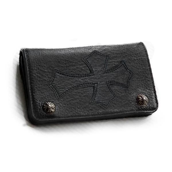 クロムハーツ 1ジップ クロスボタン セメタリーパッチ 財布 / CHROME HEARTS 1zip cross wallet