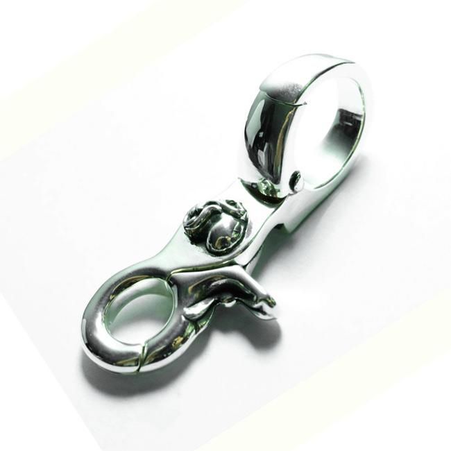 クロムハーツ クイック・クリップ キーホルダー ハート / CHROME HEARTS Quick Clip Silver Keyring Heart