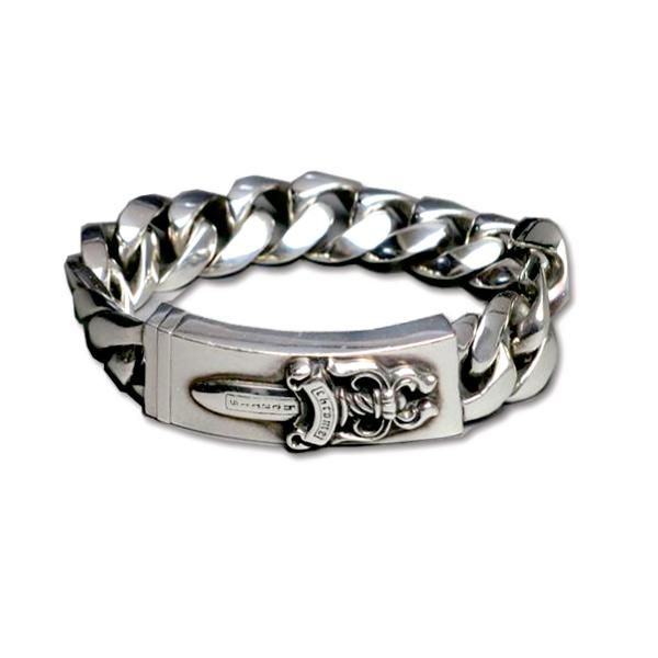 クロムハーツ ダガー ID ブレスレット 13 リンク / CHROME HEARTS dagger ID bracelet 13 links