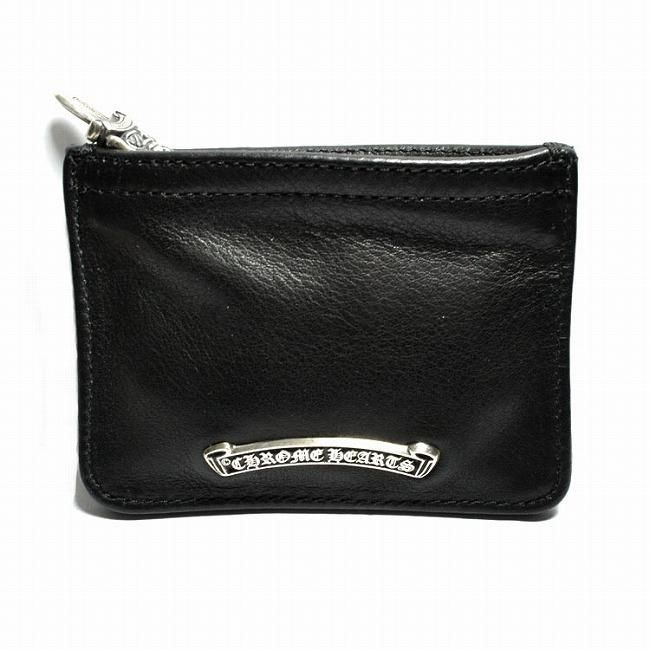 クロムハーツ ファスナー付 レザー コインケース ダガージップ / CHROME HEARTS dagger zip coin purse