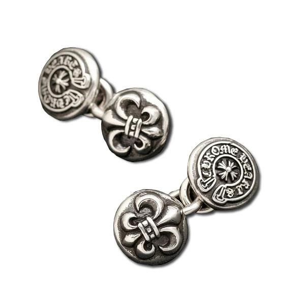 クロムハーツ シルバー カフス ／ カフリンクス BS フレア / CHROME HEARTS Silver Cufflinks BS Fleur