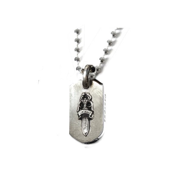 クロムハーツ ダガー ドッグタグ シルバーネックレス / CHROME HEARTS dagger dog tag silver necklace